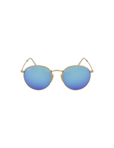 Ray Ban Rb3447 P 112/4l Round Metal Polarizado Azul Espejo | Sunnie...