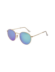 Ray Ban Rb3447 P 112/p9 Round Metal Polarizado Verde Espejo | Sunni...