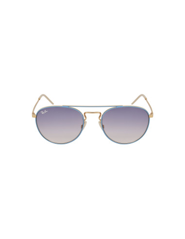 Ray Ban RB3589 9057I9 Round Azul Degradado Dorado | Sunnies.uno