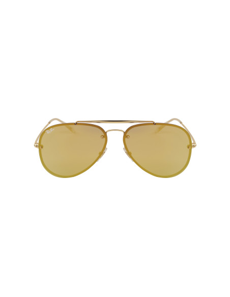 Ray Ban Rb3584n 9084/7j Aviator Blaze Amarillo Espejo Dorado | Sunn...