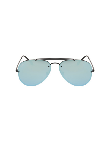 Ray Ban Rb3584n 90827v Aviator Blaze Azul Espejo Negro Icon | Sunni...