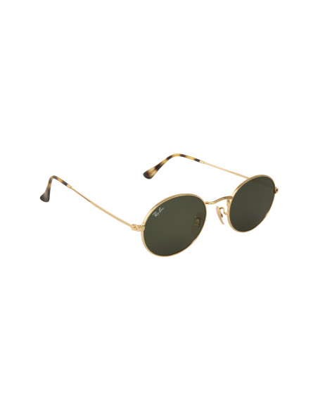 Ray Ban Rb3547n 001 Oval Flat Negro G-15 Dorado Original | Sunnies.uno