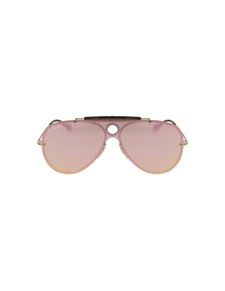 Ray Ban Rb3581n 001/e4 Aviator Shooter Blaze Rosa Espejo | Sunnies.uno