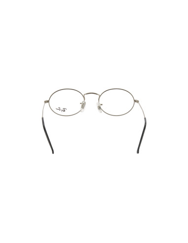 Ray Ban Oftalmico Rb3547v 2502 Oval Optics Plateado Gris | Sunnies.uno