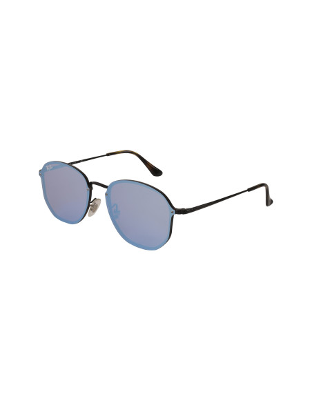 Ray Ban Rb3579n 153/7v Hexagonal Blaze Azul Espejo Negro | Sunnies.uno