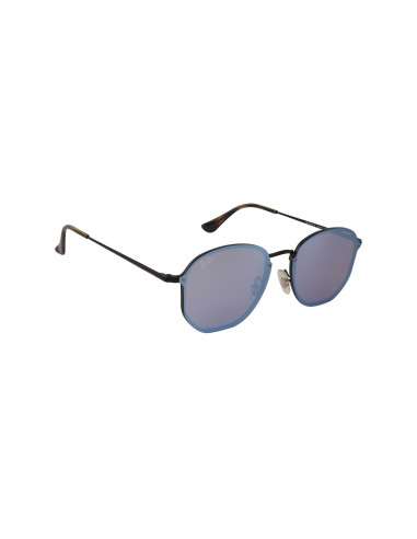 Ray Ban Rb3579n 153/7v Hexagonal Blaze Azul Espejo Negro | Sunnies.uno