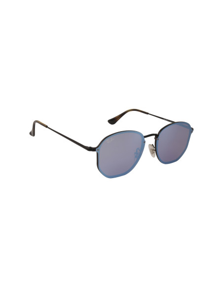 Ray Ban Rb3579n 153/7v Hexagonal Blaze Azul Espejo Negro | Sunnies.uno