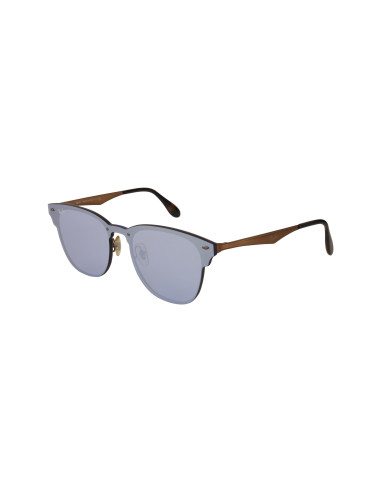 Ray Ban Rb3576n 90391u Clubmaster Blaze Lila Espejo Plateado | Sunn...