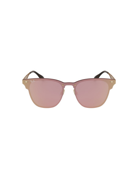 Ray Ban Rb3576n 043/e4 Clubmaster Blaze Rosa Espejo Dorado | Sunnie...