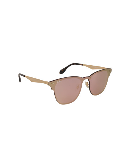 Ray Ban Rb3576n 043/e4 Clubmaster Blaze Rosa Espejo Dorado | Sunnie...