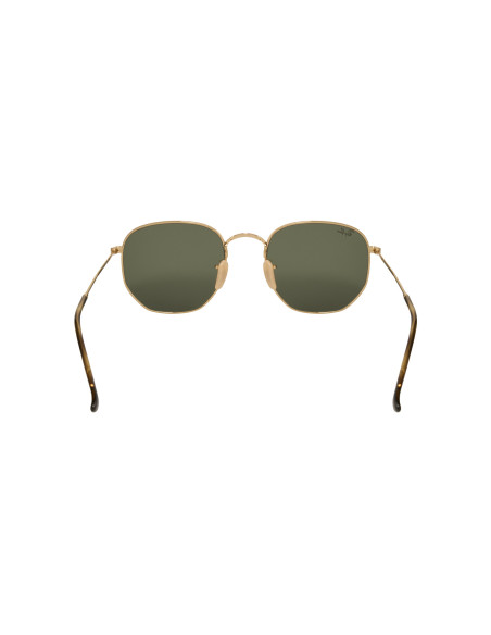 Ray Ban Rb3548n 001 54-21 Grande Hexagonal Negro G-15 Dorado | Sunn...