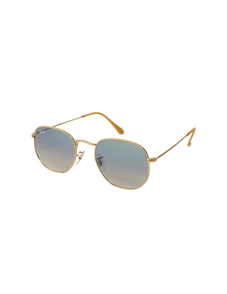 Ray Ban Rb3548n 001/3F Hexagonal Flat Azul Degradado Dorado