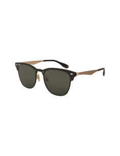 Ray Ban Rb3576n 043/71 Clubmaster Blaze Negro Dorado G-15 | Sunnies...