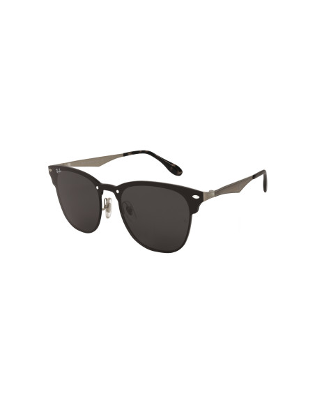Ray Ban Rb3576n 042/87 Clubmaster Blaze Negro Plateado Original