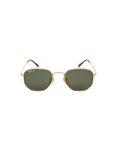 Ray Ban Rb3548n 001/58 Hexagonal Flat Negro G-15 Dorado Polarizado ...