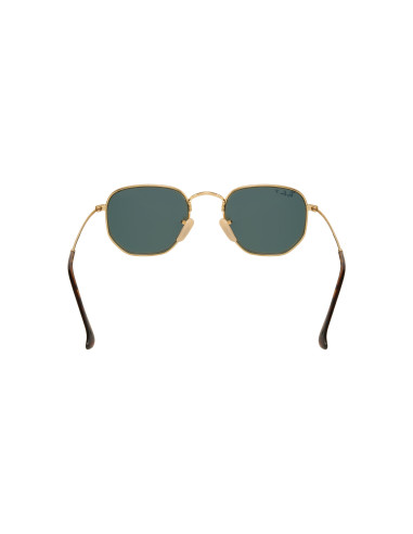 Ray Ban Rb3548n 001/58 Hexagonal Flat Negro G-15 Dorado Polarizado ...