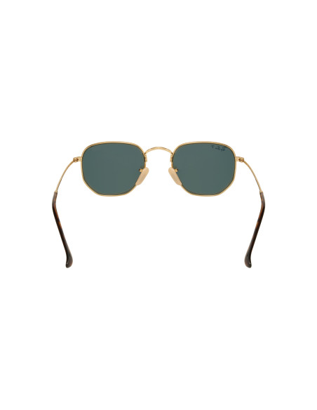 Ray Ban Rb3548n 001/58 Hexagonal Flat Negro G-15 Dorado Polarizado ...