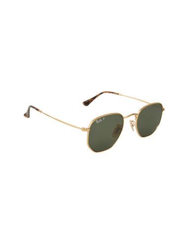 Ray Ban Rb3548n 001/58 Hexagonal Flat Negro G-15 Dorado Polarizado ...