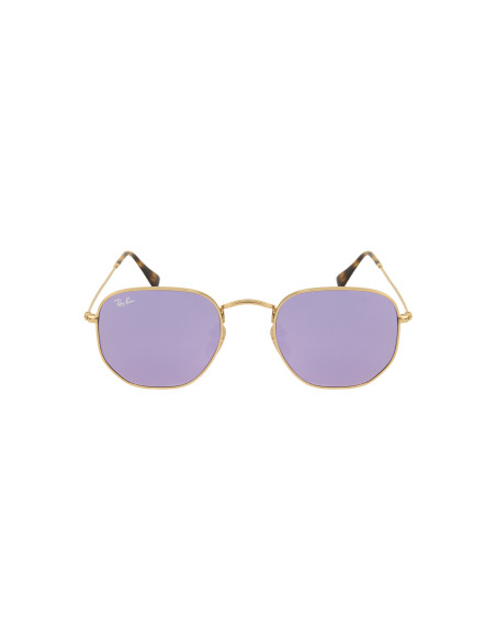 Ray Ban Rb3548n 001/8o Hexagonal Flat Lenses Lila Espejo | Sunnies.uno