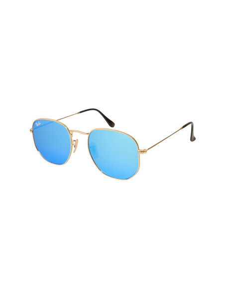 Ray Ban Rb3548n 001/9o Hexagonal Azul Espejo Degradado | Sunnies.uno