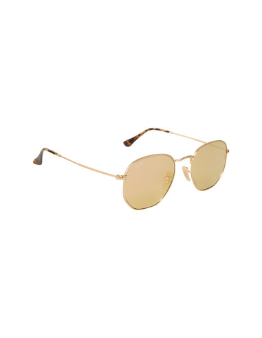 Ray Ban Rb3548n 001/z2 Hexagonal Rosa Espejo Dorado Original | Sunn...