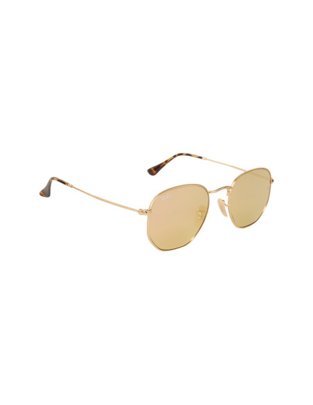 Ray Ban Rb3548n 001/z2 Hexagonal Rosa Espejo Dorado Original | Sunn...