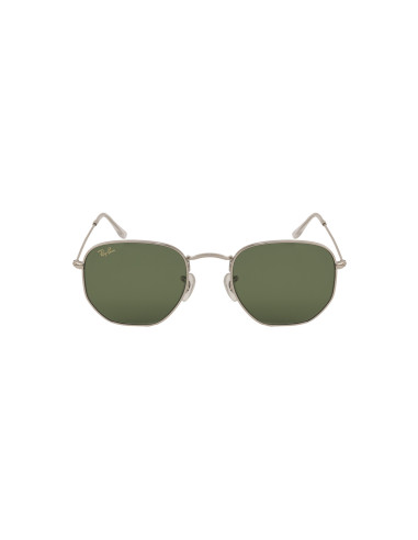 Ray Ban Rb3548n 9198/4E Hexagonal Flat Plata Verde