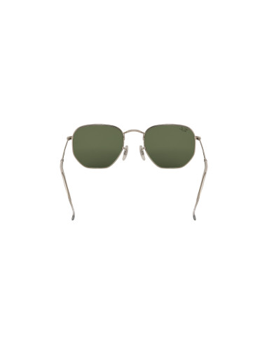 Ray Ban Rb3548n 9198/4E Hexagonal Flat Plata Verde