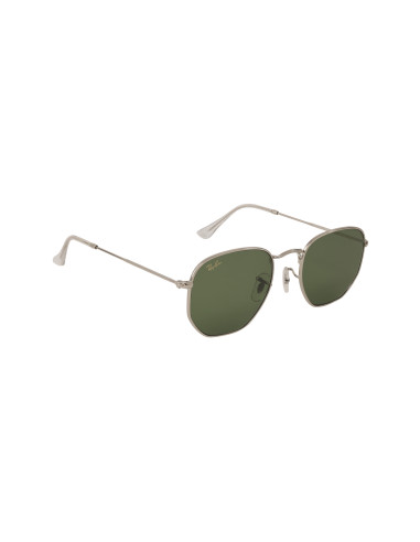 Ray Ban Rb3548n 9198/4E Hexagonal Flat Plata Verde