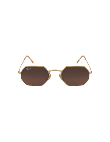 Ray Ban Rb3556n 912443 Octagonal Flat Cafe Degradado Dorado | Sunni...