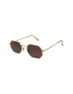 Ray Ban Rb3556n 912443 Octagonal Flat Cafe Degradado Dorado | Sunni...