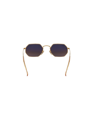 Ray Ban Rb3556n 912443 Octagonal Flat Cafe Degradado Dorado | Sunni...
