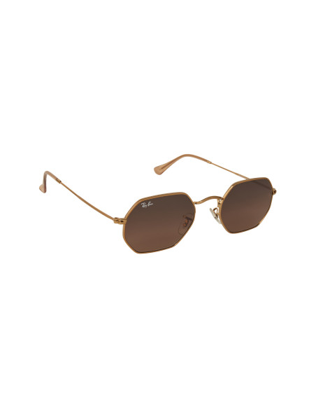 Ray Ban Rb3556n 9069A5 Octagonal Flat Cafe Degradado Bronce | Sunni...
