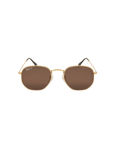 Ray Ban Rb3548n 9202AF Hexagonal Flat Vino Polarizado