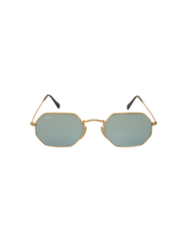 Ray Ban Rb3556n 001/30 Octagonal Flat Lenses Original Plata | Sunni...