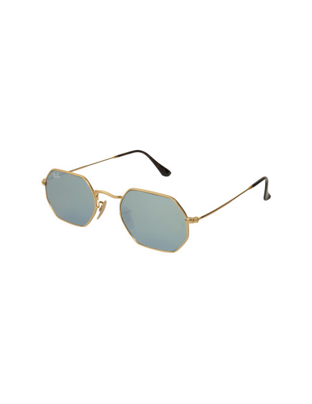 Ray Ban Rb3556n 001/30 Octagonal Flat Lenses Original Plata | Sunni...