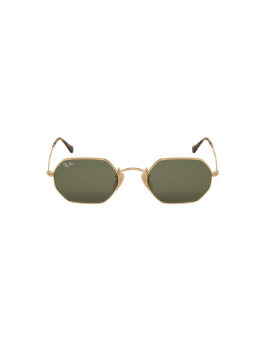Ray Ban Rb3556n 001 Octagonal Flat G-15 Gold Classic