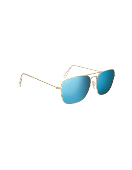 Ray Ban Rb3136 112/17 Caravan Azul Espejo Dorado Icon | Sunnies.uno
