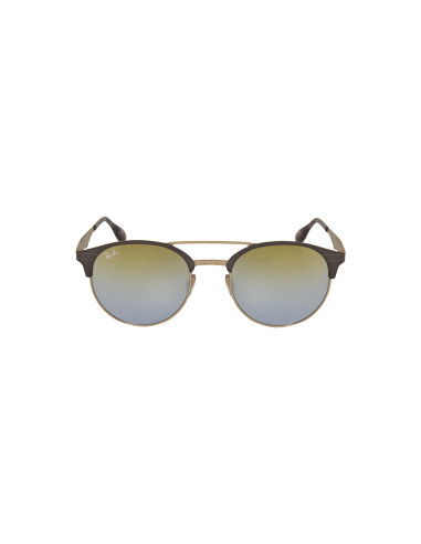 Ray Ban Rb3545 9007a7 Round Double Bridge Dorada Espejo Gris | Sunn...