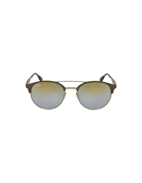 Ray Ban Rb3545 9007a7 Round Double Bridge Dorada Espejo Gris | Sunn...