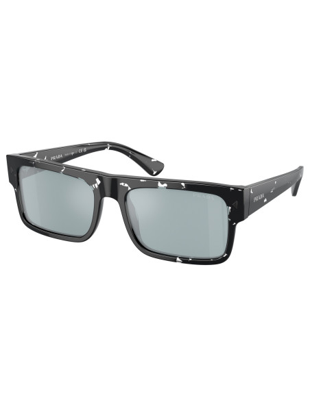 Prada SPR17W 08Q-420 Symbole Rectangle Azul Dorado