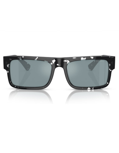 Prada SPR17W 08Q-420 Symbole Rectangle Azul Dorado