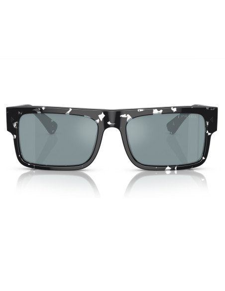 Prada SPR17W 08Q-420 Symbole Rectangle Azul Dorado