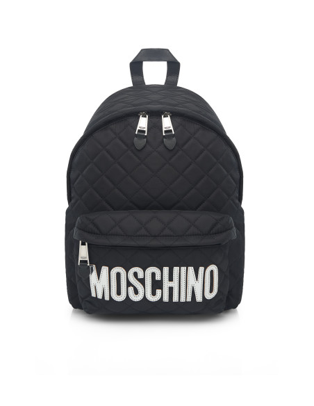 Moschino Patch Quilted Backpack