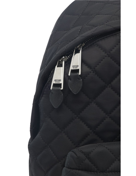 Moschino Patch Quilted Backpack