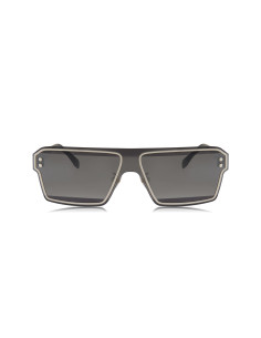 Fendi FE40028U 16C Square Shape Black Silver 2