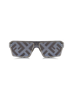Fendi FE40028U 16G Square Shape Black Silver 2