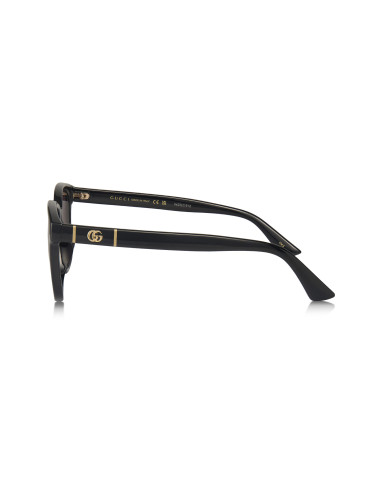 Gucci GG0637SK 001 Square Shape Black Gold