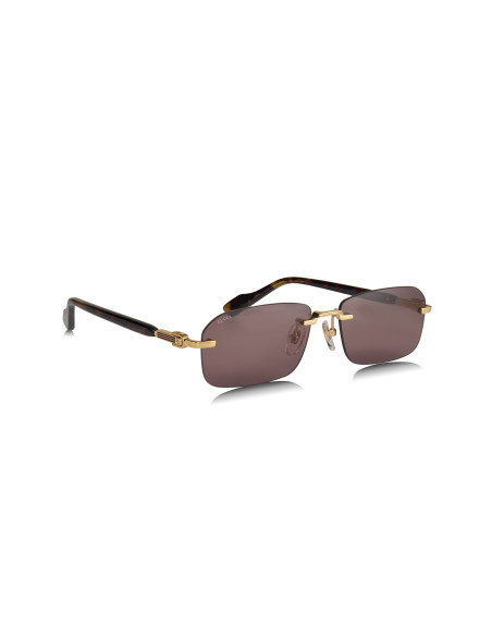 Gucci GG1221S 002 Rectangle Shape Tortoise Gold