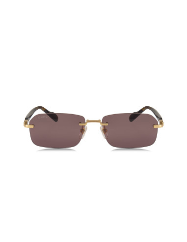 Gucci GG1221S 002 Rectangle Shape Tortoise Gold
